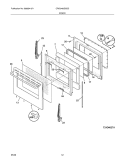 DOOR Diagram and Parts List for CRG3490GSSD  Crosley Range