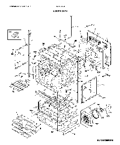 Lower oven Diagram and Parts List for FGET3066UFB  Frigidaire Wall Oven