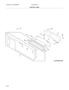 Part Location Diagram of 5304500408 Frigidaire HARNESS