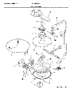 Motor & pump Diagram and Parts List for FGID2466QF8A  Frigidaire Dishwasher