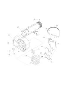 Motor Diagram and Parts List for FASE7073NA2  Frigidaire Dryer