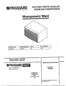 Air Conditioner Diagram and Parts List for 5148004E  Frigidaire Air Conditioner