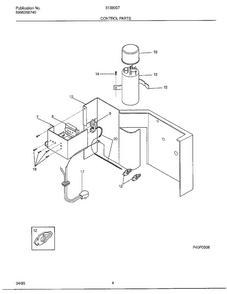 Control Parts Diagram and Parts List for 5138007  Frigidaire Air Conditioner