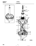 TRANSMISSION Diagram and Parts List for FWX433RBS4  Frigidaire Washer