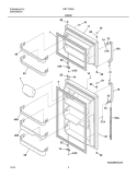 DOOR Diagram and Parts List for GRT18S6AW7  Gibson Refrigerator