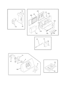Controls Diagram and Parts List for EI26SS30JS4  Electrolux Refrigerator