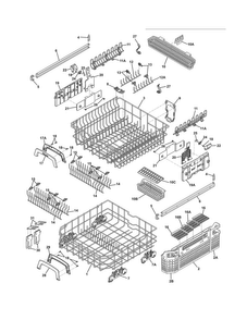 Racks Diagram and Parts List for EIDW6305GB2B  Electrolux Dishwasher