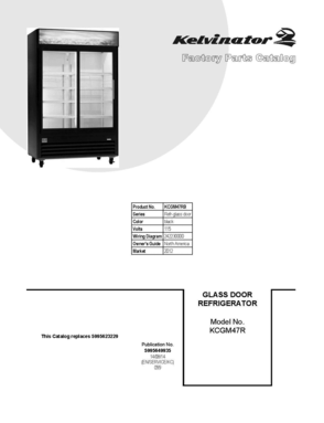 01 - COVER SHEET Diagram and Parts List for KCGM47RB  Frigidaire Refrigerator