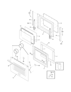 Part Location Diagram of 318927844 Frigidaire DOOR ASSEMBLY