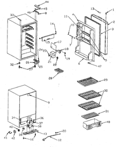 Part Location Diagram of 302776 Maytag Refrigerator door assembly