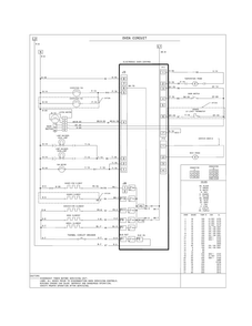 Wiring Diagram Diagram and Parts List for CGES3065PWD  Frigidaire Range