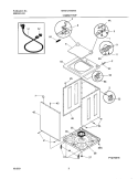 WSHR CAB, TOP Diagram and Parts List for MWX121REW4  Uni Washer
