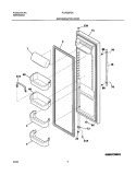 REFRIGERATOR DOOR Diagram and Parts List for PLHS237ZAB0  Frigidaire Refrigerator
