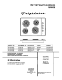 COVER Diagram and Parts List for FEC30C4AQB  Frigidaire Cooktop