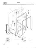 TUB Diagram and Parts List for FDB856RJT1  Frigidaire Dishwasher