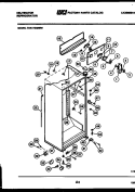CABINET PARTS Diagram and Parts List for TAK170GN0D  Kelvinator Refrigerator