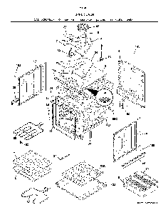 Upper oven Diagram and Parts List for 79040252414  Kenmore Wall Oven