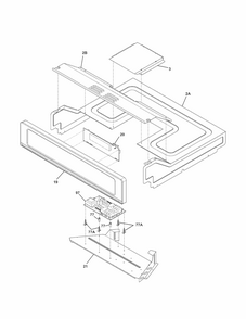 Control Panel Diagram and Parts List for 79049533311  Kenmore Wall Oven