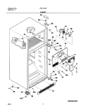 CABINET Diagram and Parts List for FRT14G4BQ0  Frigidaire Refrigerator