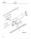 BACKGUARD Diagram and Parts List for PLCS389ACC  Frigidaire Range