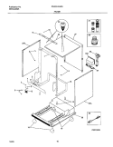 FRAME Diagram and Parts List for FDS251RJR0  Frigidaire Dishwasher