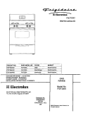 COVER Diagram and Parts List for FGF326AUD  Frigidaire Range