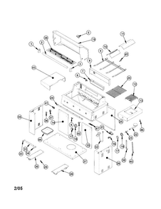 Gas Grill Assembly Diagram and Parts List for FD38LPD  Frigidaire Grill
