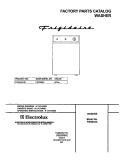 COVER Diagram and Parts List for FWS833AS1  Frigidaire Washer