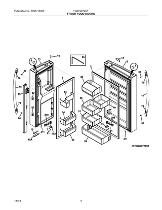 Part Location Diagram of 5304519075 Frigidaire BIN