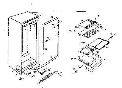 Part Location Diagram of 774T099S01 Frigidaire DISCONTINUED