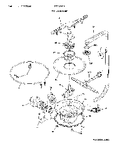 Motor & pump Diagram and Parts List for FFCD2418US2A  Frigidaire Dishwasher