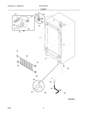 CABINET Diagram and Parts List for GFU21M3AW3  Gibson Freezer