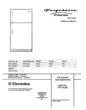 COVER Diagram and Parts List for FRT14G4BQ1  Frigidaire Refrigerator