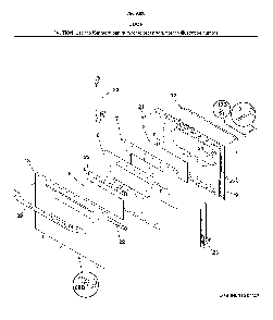 Door Diagram and Parts List for 79093002314  Kenmore Range