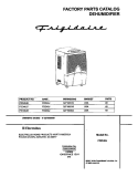 COVER Diagram and Parts List for FDD40J7  Frigidaire Dehumidifier