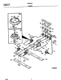 Part Location Diagram of 5303307977 Frigidaire BRACKET-BURNER