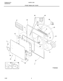 FRONT PANEL / LINT FILTER Diagram and Parts List for GGR341AS4  Gibson Dryer