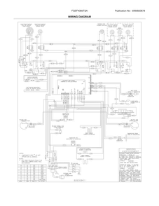Wiring Diagram Diagram and Parts List for FGEF4085TSA  Frigidaire Range