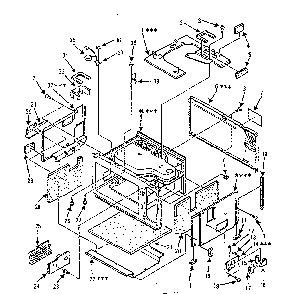 Cavity Parts - A Diagram and Parts List for 5648747680  Kenmore Microwave