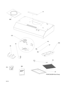 Part Location Diagram of 5304490030 Frigidaire COVER