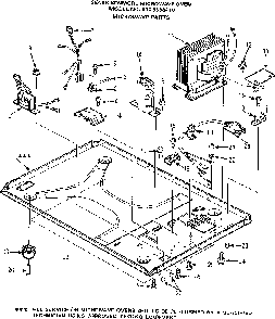 Microwave Parts Diagram and Parts List for 5648888410  Kenmore Microwave