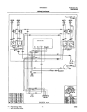 WIRING DIAGRAM Diagram and Parts List for FEF336BCD  Frigidaire Range