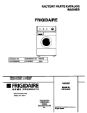 COVER Diagram and Parts List for FWTR445RFS2  Frigidaire Washer