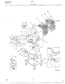 Unit Parts Diagram and Parts List for 93202F  Frigidaire Dehumidifier