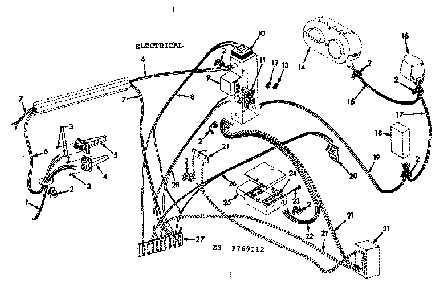 Electrical Diagram and Parts List for 867769112  Frigidaire Air Conditioner