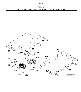 Main top Diagram and Parts List for 79042512316  Kenmore Range