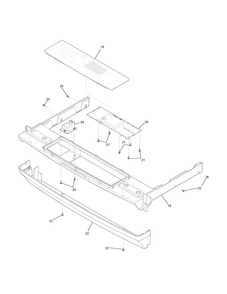 Backguard Diagram and Parts List for EW30DS6CGS8  Electrolux Range