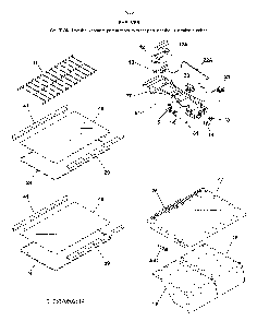 Shelves Diagram and Parts List for 25370505617  Kenmore Refrigerator