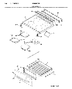 Top/drawer Diagram and Parts List for FGIH3047VFB  Frigidaire Range