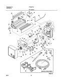 ICE MAKER Diagram and Parts List for FRS26F4CB1  Frigidaire Refrigerator